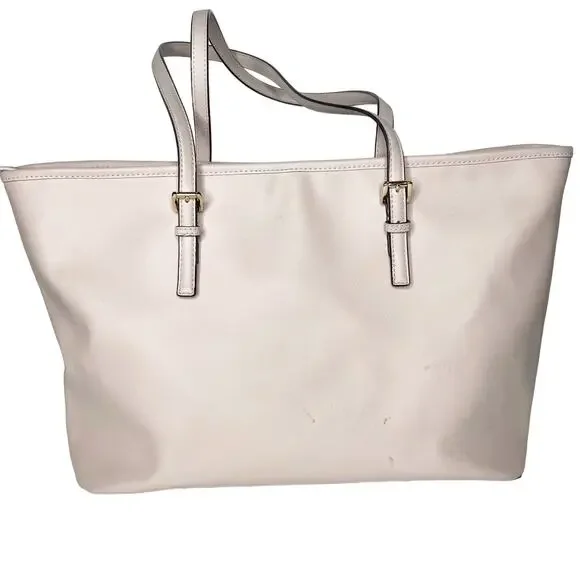 MICHAEL KORS Jet Set Travel Tote Handbag Saffiano Leather Powder Blush Pink OS - Picture 6 of 16